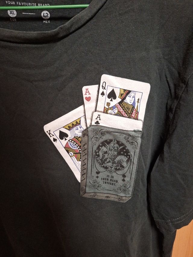 Camiseta Pull&Bear Verde Talla XL