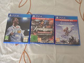 Pack 3 Juegos PS4: Horizon, Xtreme Legend y Fifa18