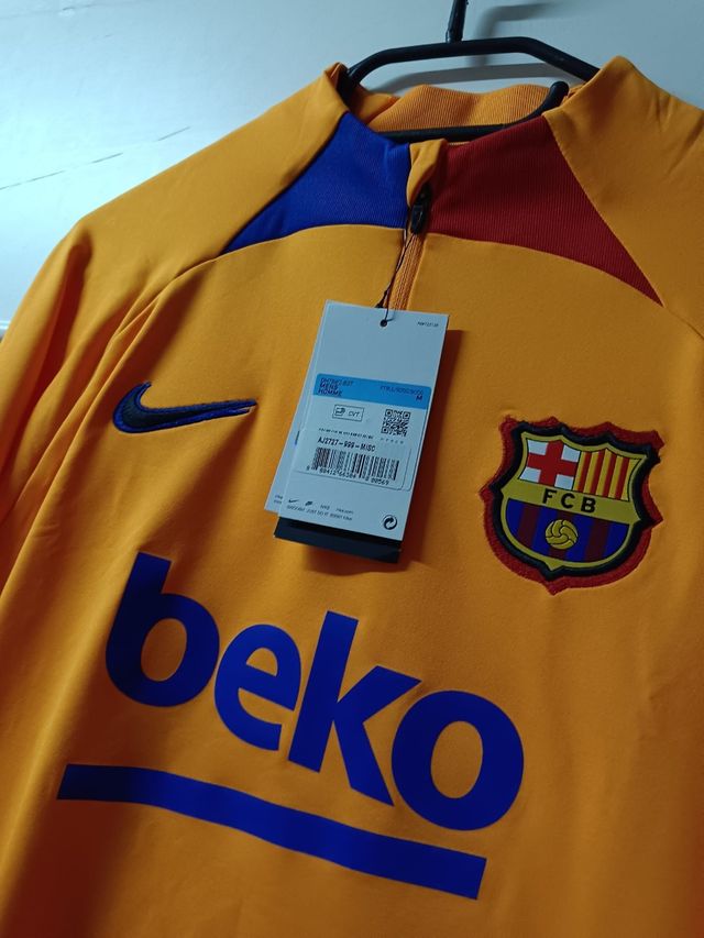Sudadera FC Barcelona Naranja Talla M Original