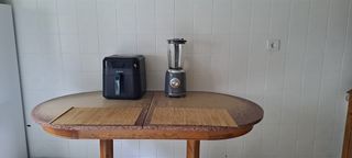 Mesa de comedor de madera extensible