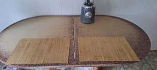 Mesa de comedor de madera extensible