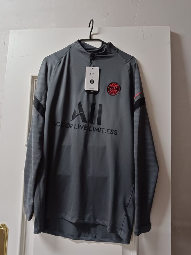 Sudadera PSG Talla L  Gris