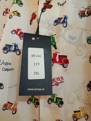 Camisa Talla XXXL Vespas, Nueva.