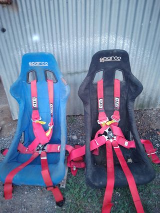 Pareja de bakets y arneses