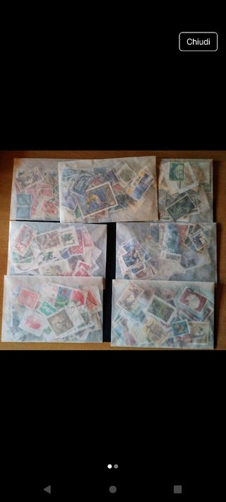 Buste con francobolli misti