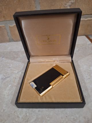 Accendino vintage Loris Azzaro oro e nero