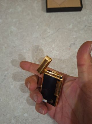 Accendino vintage Loris Azzaro oro e nero