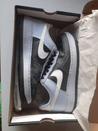 Nike Air Force 1 Scarpe Uomo Nero Blu