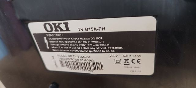 Televisor OKI pequeño para piezas