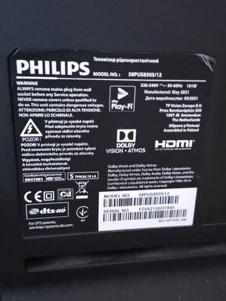Televisor Philips 58PUS8505 Ambilight dolby Vision