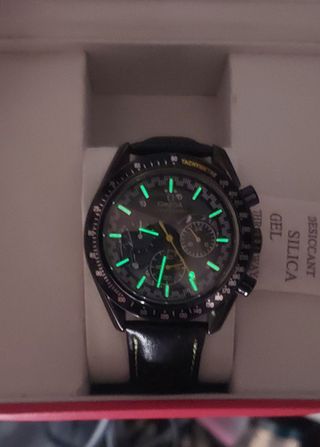 omeg¤ Speedmaster Orologio da Polso Nero Giallo