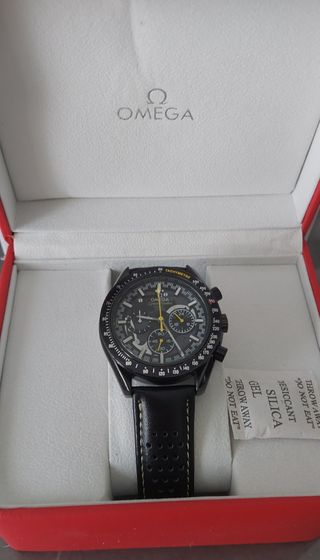 omeg¤ Speedmaster Orologio da Polso Nero Giallo