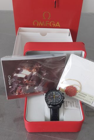 omeg¤ Speedmaster Orologio da Polso Nero Giallo