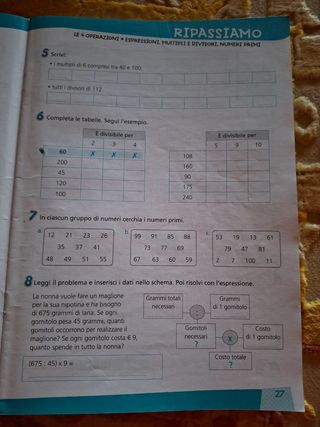 Tutto esercizi matematica 5
