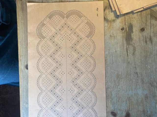 Patrón encaje de bolillos