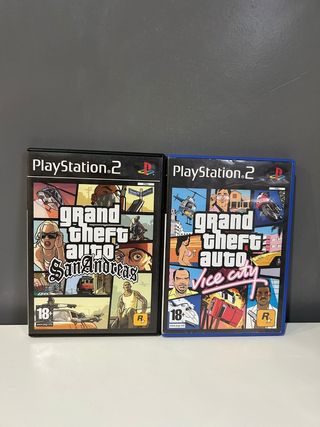 Grand Theft Auto: San Andreas y Vice City PS2