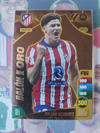 Cromo Balón de Oro Julián Álvarez 24/25 Adrenalyn 