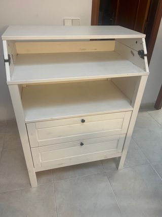 Cajonera cambiador blanca
