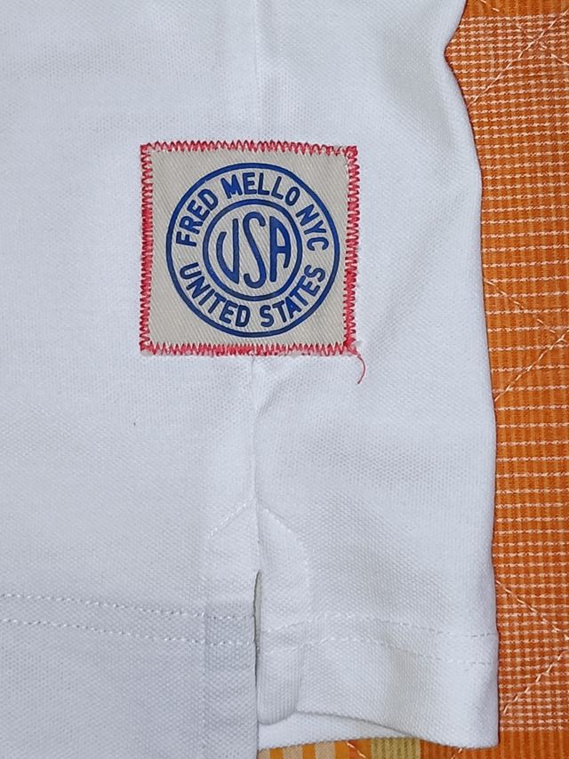 Polo Fred Mello Uomo Tg M Bianca Nuova