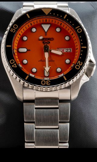 Seiko 5 Sport Reloj Automático Naranja SRPD59K1