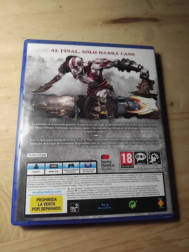 God of War III Remasterizado PS4