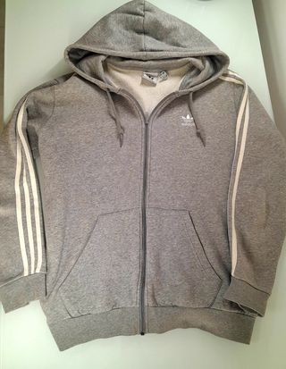 Chaqueta de chándal Adidas Gris con cremallera
