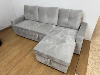 Sofá Cama Gris Reversible Nuevo 