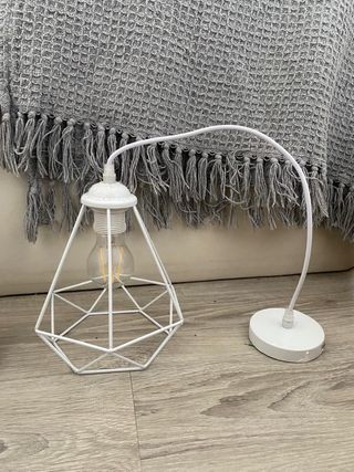 Lámpara de techo geométrica blanca