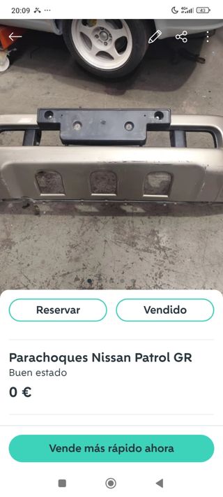 Parachoques Delantero Nissan Patrol GR