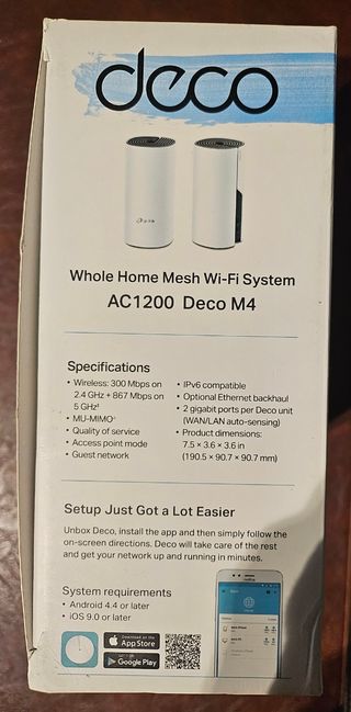 TP-Link Deco M4 AC1200 Mesh Wi-Fi System