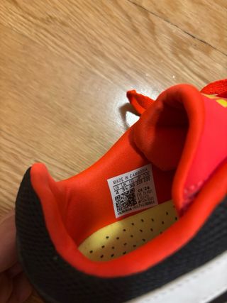 Zapatillas Adidas Fútbol Sala Negro Naranja