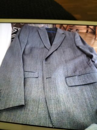 Traje Zara Gris Talla 54 Americana 48 Pantalón 