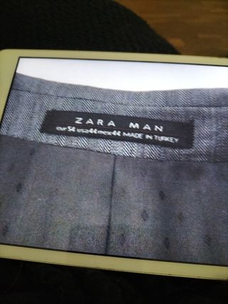 Traje Zara Gris Talla 54 Americana 48 Pantalón 