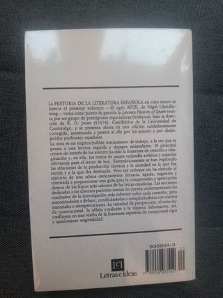 Historia de la literatura española El siglo XVIII