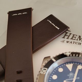 Correa de reloj de cuero Hemsut, 20 mm