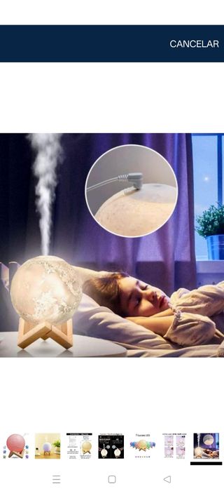 Difusor de fragancias Luna con control remoto