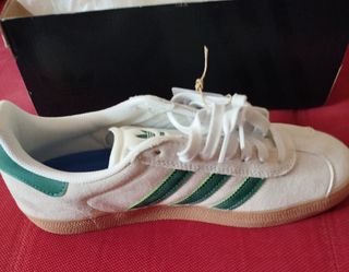Zapatillas Adidas Gazelle ADV Beige/Verde Talla 43