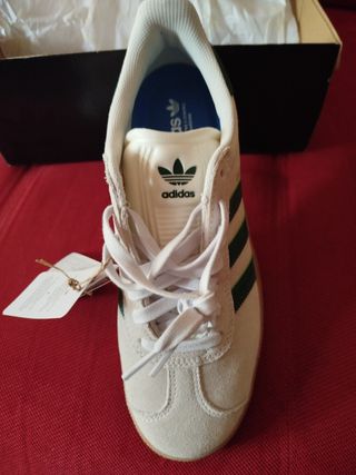Zapatillas Adidas Gazelle ADV Beige/Verde Talla 43