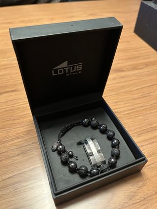 Pulsera y collar Lotus Negra