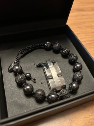 Pulsera y collar Lotus Negra
