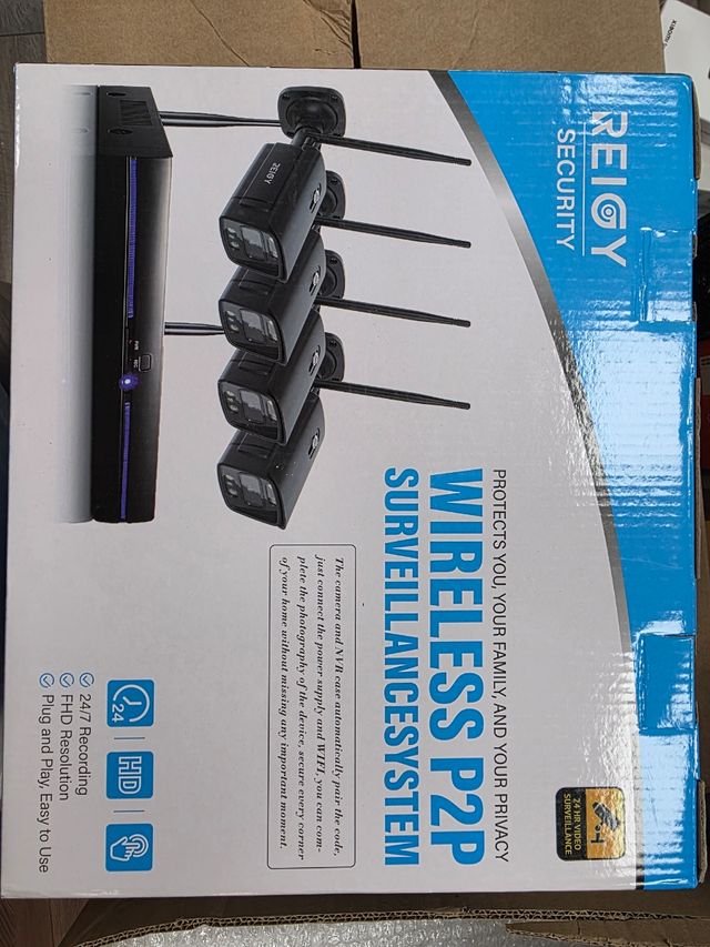 REIGY 3MP Kit Camara de Vigilancia WiFi#230001