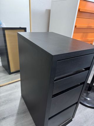 Cajonera IKEA Negra