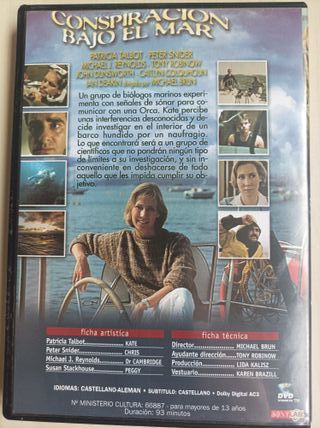 DVD Conspiración bajo el mar (1987) Suspense