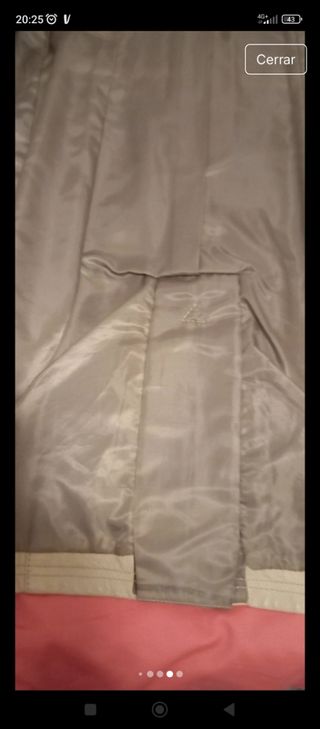 Abrigo cuero color camel