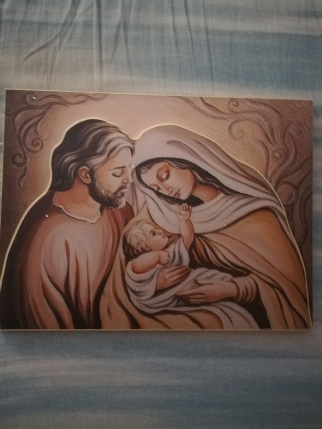 Quadro in legno Sacra Famiglia