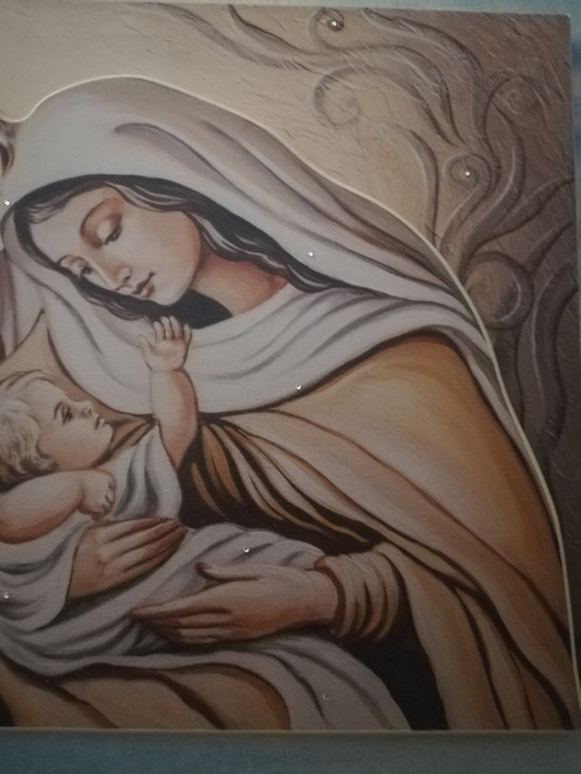 Quadro in legno Sacra Famiglia