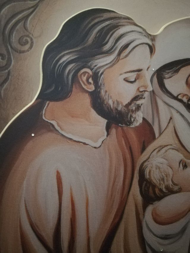 Quadro in legno Sacra Famiglia
