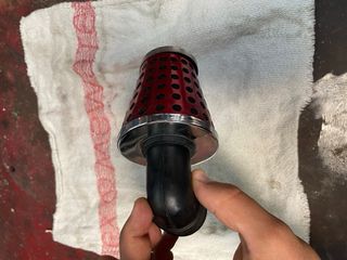 Filtro Aria Cono Moto Rosso