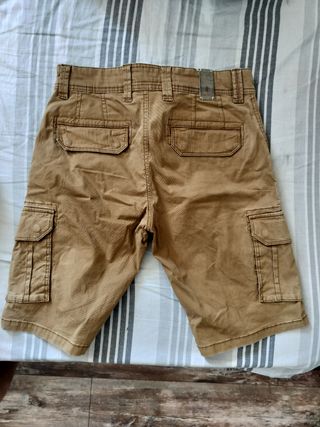 Pantaloncini cargo uomo marrone
