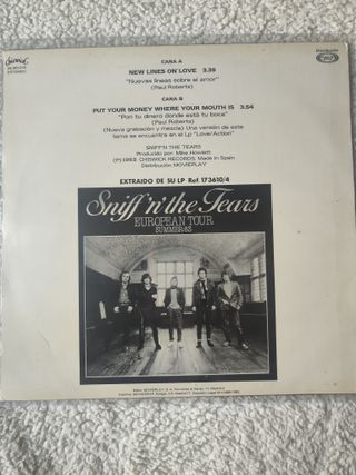 Sniff 'n' the Tears - European Tour/Summer-83